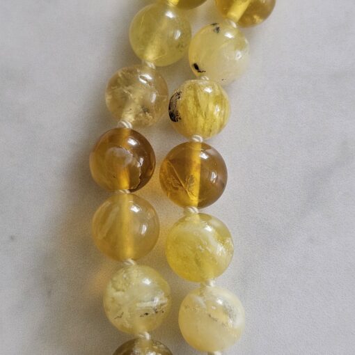 Opal (gelb) -Mala mit Seidenquaste – Bild 19