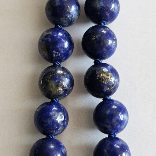 Lapislazuli-Pyrit-Mala (4 ) mit Lapislazuli-Donut – Bild 20