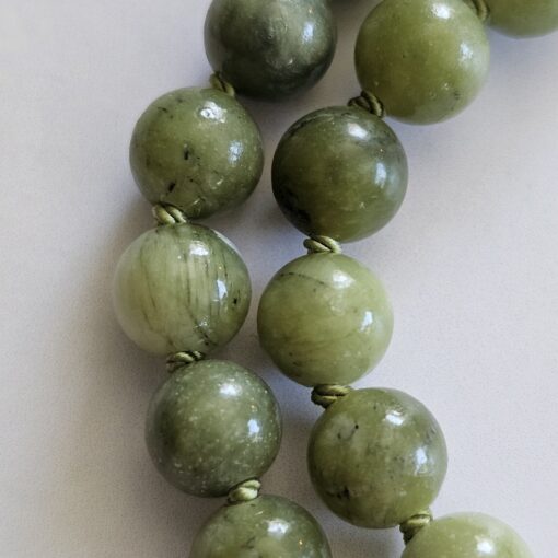 Jaspis (grün) -Mala mit rotem Jaspis-Donut und Armband – Bild 21