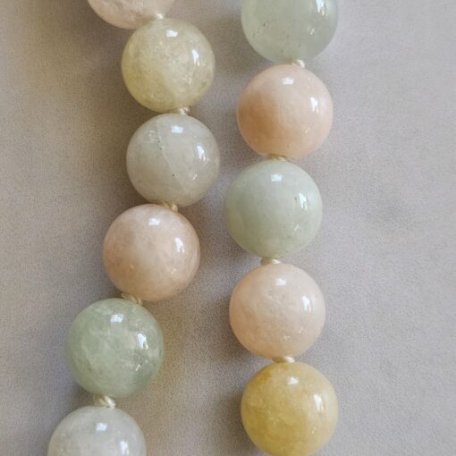 Beryll (bunt) -Mala (1) mit Edelstahlanhänger – Bild 22