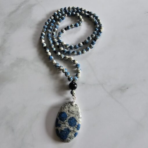 K2-Turmalin (schwarz) -Mala mit K2-Anhänger (Oval) und Armband – Bild 5