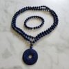Lapislazuli-Pyrit-Mala (2) mit Lapislazuli-Donut und Armband