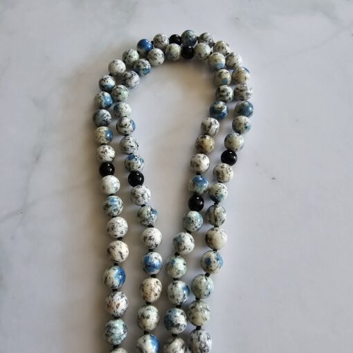 K2-Obsidian-Mala mit Obsidian-Anhänger – Bild 10