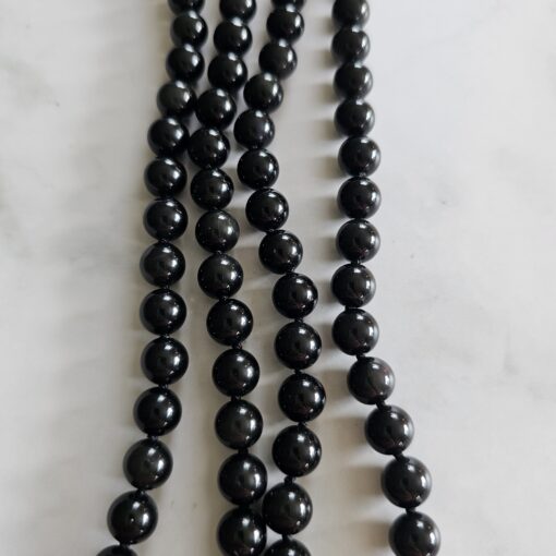 Obsidian („Regenbogen-Obsidian“) -Mala (3) mit „Regenbogen-Obsidian“-Anhänger und Armband – Bild 11