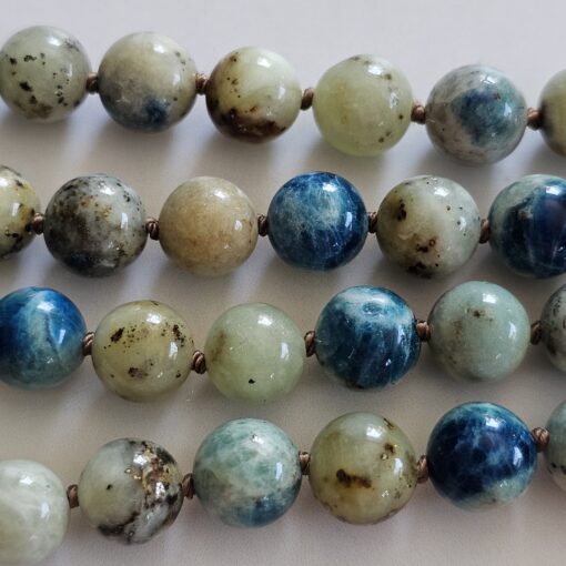 Afghanit-Mala (1) mit Afghanit-Anhänger (Rohstein) – Bild 12