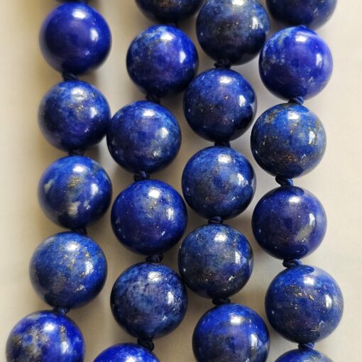 Lapislazuli-Pyrit-Mala (2) mit Lapislazuli-Donut und Armband – Bild 12