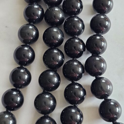 Obsidian („Regenbogen-Obsidian“) -Mala (3) mit „Regenbogen-Obsidian“-Anhänger und Armband – Bild 12