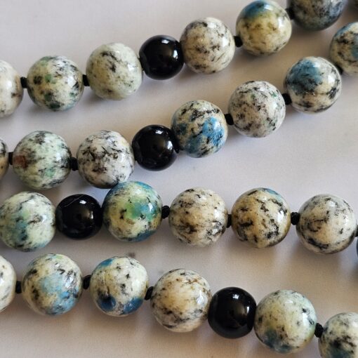 K2-Obsidian-Mala mit Obsidian-Anhänger – Bild 14