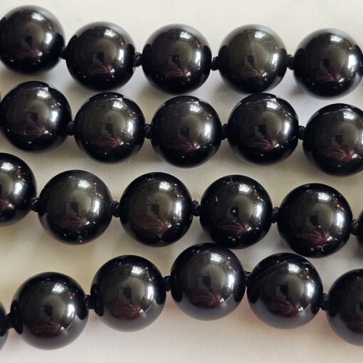 Obsidian („Regenbogen-Obsidian“) -Mala (3) mit „Regenbogen-Obsidian“-Anhänger und Armband – Bild 15