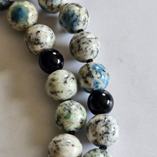 K2-Obsidian-Mala mit Obsidian-Anhänger – Bild 16