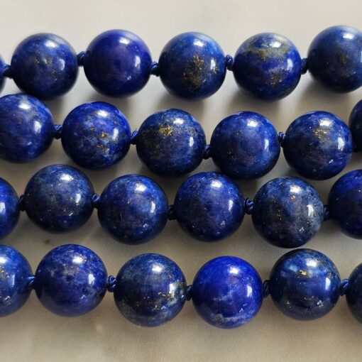 Lapislazuli-Pyrit-Mala (2) mit Lapislazuli-Donut und Armband – Bild 16