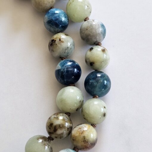 Afghanit-Mala (1) mit Afghanit-Anhänger (Rohstein) – Bild 17