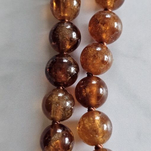 Spessartin (Granat) -Mala mit Hessonit (Granat) -Anhänger – Bild 18