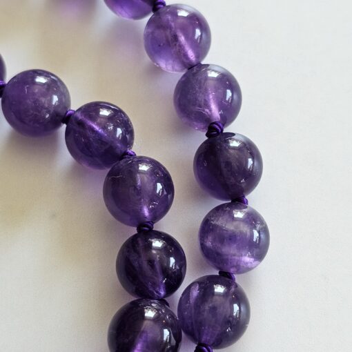 Amethyst (dunkel) -Mala mit dunklem Amethyst-Anhänger und Armband – Bild 18