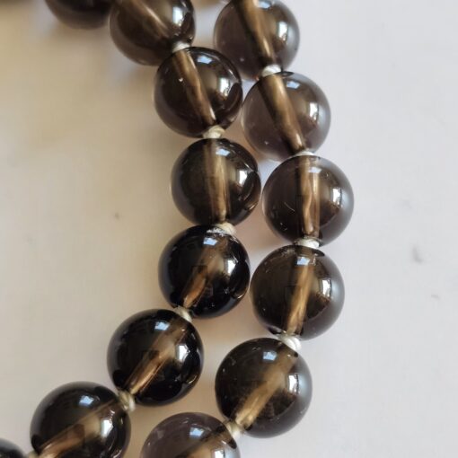Bergkristall-Rauchquarz-Zitronenquarz-Mala mit Bergkristall-Anhänger und Armband – Bild 18