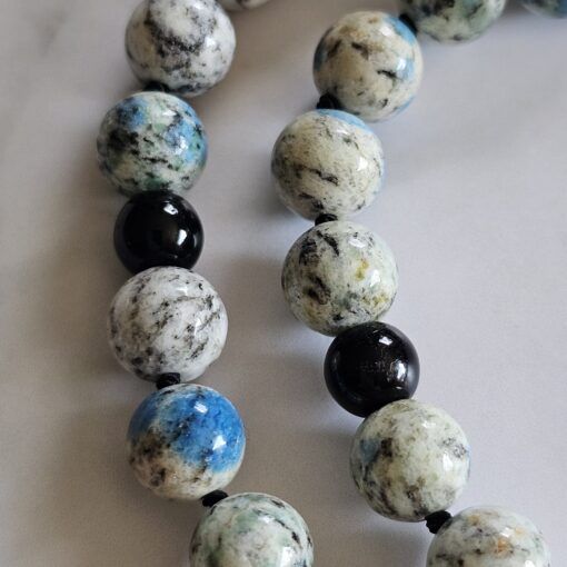 K2-Obsidian-Mala mit Obsidian-Anhänger – Bild 18
