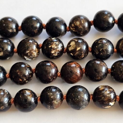 Biotit-Mala mit Biotit-Anhänger und 2 Armbändern – Bild 19