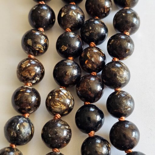 Biotit-Mala mit Biotit-Anhänger und 2 Armbändern – Bild 2