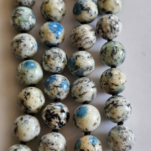 K2-Obsidian-Mala mit Obsidian-Anhänger – Bild 2