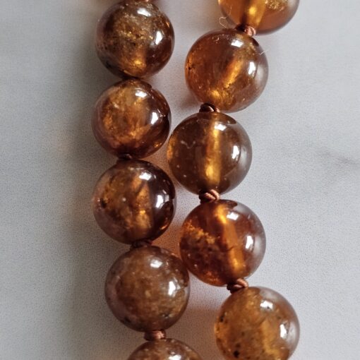 Spessartin (Granat) -Mala mit Hessonit (Granat) -Anhänger – Bild 20