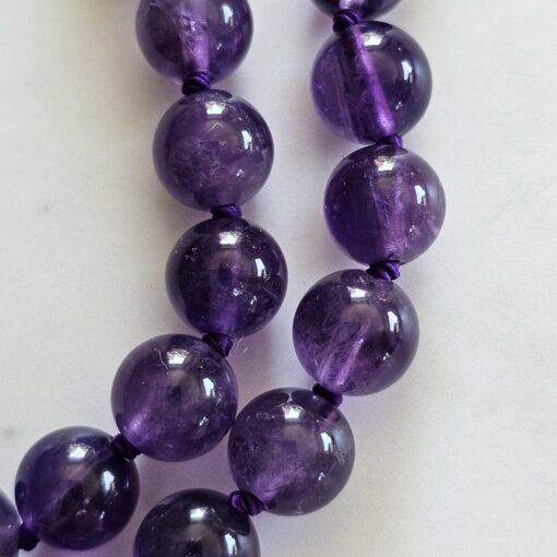Amethyst (dunkel) -Mala mit dunklem Amethyst-Anhänger und Armband – Bild 20