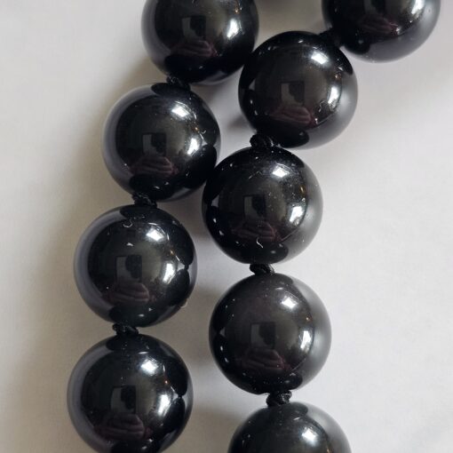 Obsidian („Regenbogen-Obsidian“) -Mala (3) mit „Regenbogen-Obsidian“-Anhänger und Armband – Bild 22