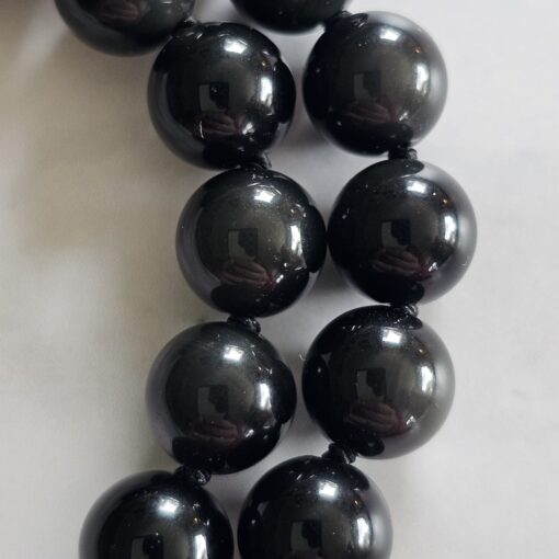 Obsidian („Regenbogen-Obsidian“) -Mala (3) mit „Regenbogen-Obsidian“-Anhänger und Armband – Bild 25