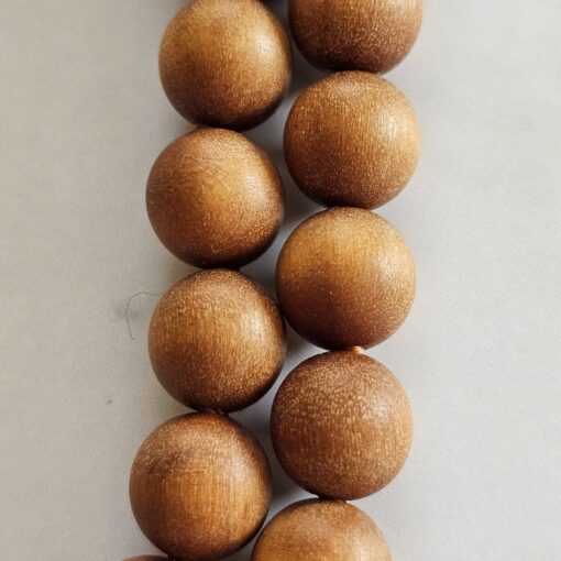 Jaspis (naturfarben und matt) -Sandelholz-Kupfer-Mala mit Kalkoolith-Anhänger und 2 Armbändern – Bild 26