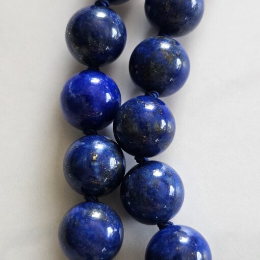Lapislazuli-Pyrit-Mala (2) mit Lapislazuli-Donut und Armband – Bild 26