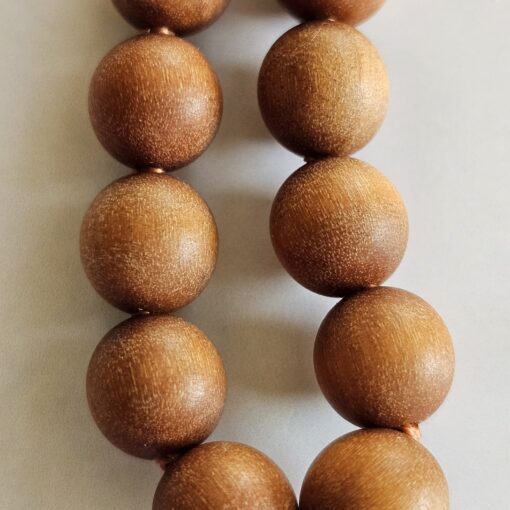 Jaspis (naturfarben und matt) -Sandelholz-Kupfer-Mala mit Kalkoolith-Anhänger und 2 Armbändern – Bild 27