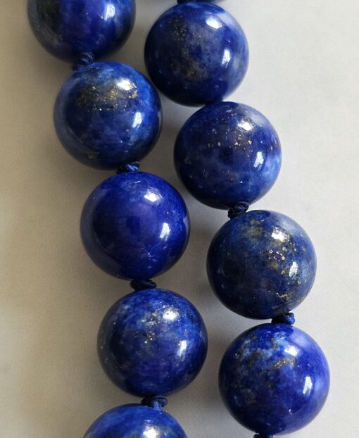 Lapislazuli-Pyrit-Mala (2) mit Lapislazuli-Donut und Armband – Bild 27