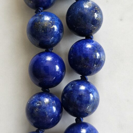Lapislazuli-Pyrit-Mala (2) mit Lapislazuli-Donut und Armband – Bild 28