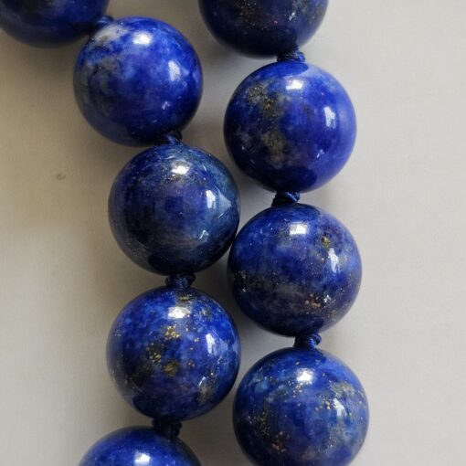 Lapislazuli-Pyrit-Mala (2) mit Lapislazuli-Donut und Armband – Bild 29