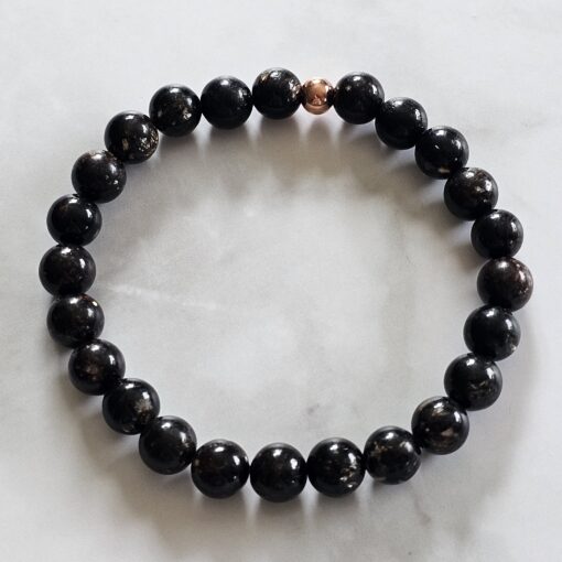 Biotit-Mala mit Biotit-Anhänger und 2 Armbändern – Bild 4