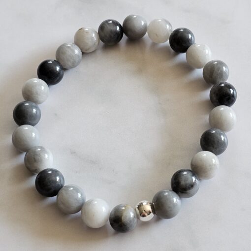 Charoit-"Adlerauge"-Mala mit Charoit-Anhänger und Armband – Bild 4