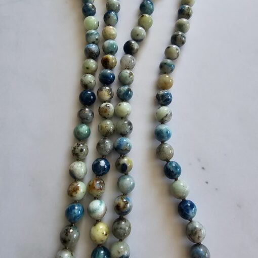 Afghanit-Mala (2) mit Afghanit-Anhänger (Rohstein) – Bild 8