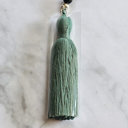 Fuchsit-Mala (2) mit Baumwollquaste – Bild 8