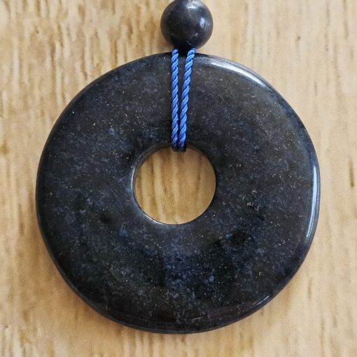 Dumortierit-Bergkristall-Mala mit Dumortierit-Donut – Bild 8
