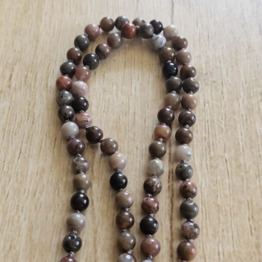 Mala aus versteinertem Holz (3) mit Baumwollquaste – Bild 9
