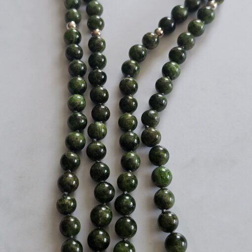 Chromdiopsid-Mala (2) mit Chromdiopsid-Donut – Bild 9