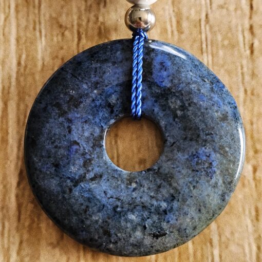 Dumortierit-Magnesit-Mala (1) mit Dumortierit-Donut und Armband – Bild 9
