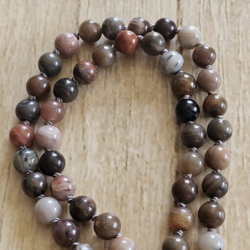 Mala aus versteinertem Holz (3) mit Baumwollquaste – Bild 10