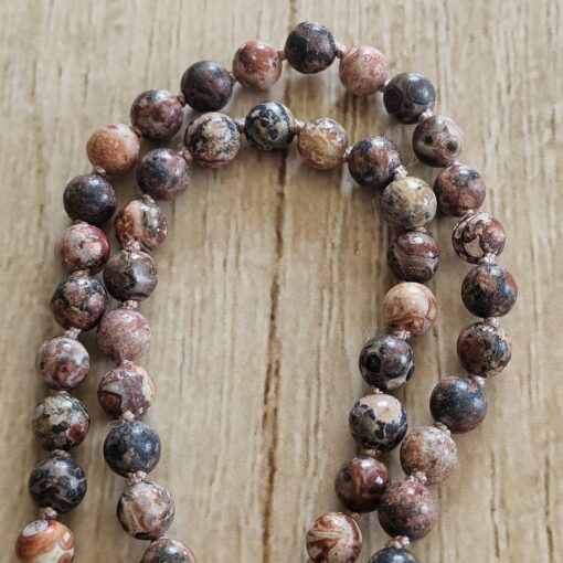 Meta-Rhyolith („Leopardenstein“) -Mala (2) mit Seidenquaste – Bild 10