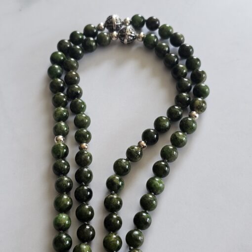 Chromdiopsid-Mala (2) mit Chromdiopsid-Donut – Bild 10