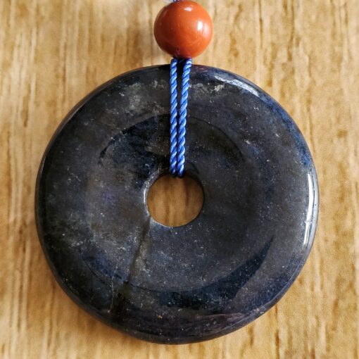 Dumortierit-Jaspis (rot) -Mala (1) mit Dumortierit-Donut und Armband – Bild 10