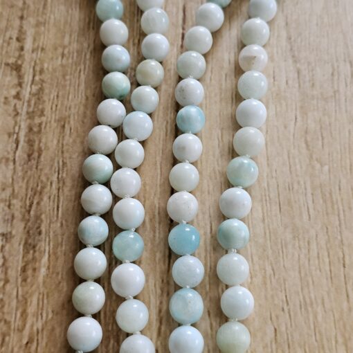 Hemimorphit-Mala mit Hemimorphit-Drusen-Anhänger und Armband – Bild 11