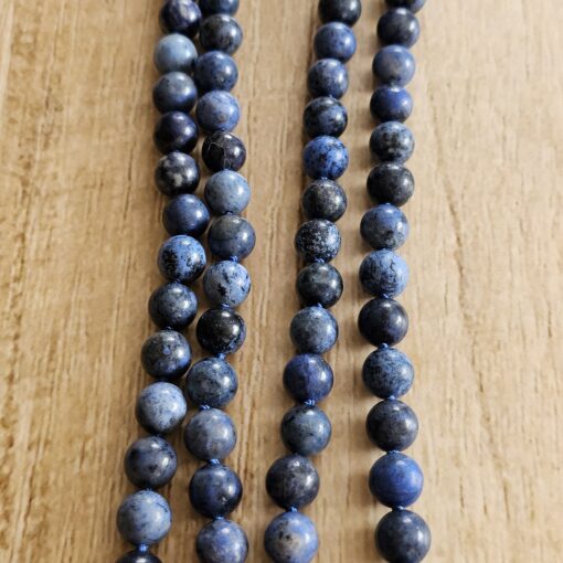 Dumortierit-Mala (2) mit Dumortierit-Donut und Armband – Bild 11