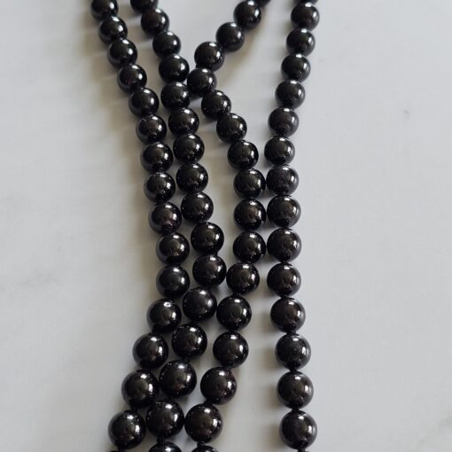 Granat (dunkel) -Mala mit Granat-Donut und Armband – Bild 11
