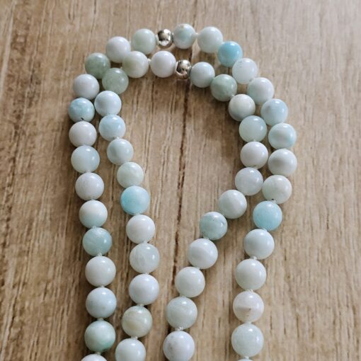Hemimorphit-Mala mit Hemimorphit-Drusen-Anhänger und Armband – Bild 12