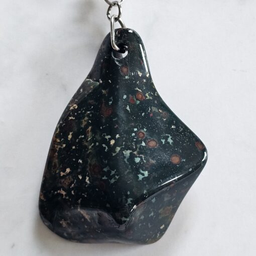 Heliotrop-Mala mit Heliotrop-Anhänger (Freiform) und Armband – Bild 9